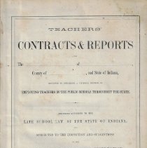 "Teachers' Contracts & Reports" for Bogard Township (1871-1894)