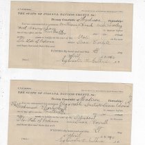 Madison Township Justice of the Peace Court Docket (1892-1899).