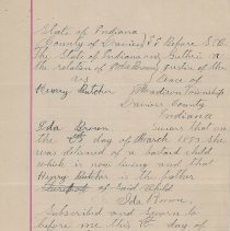 Madison Township Justice of the Peace Court Docket (1892-1899).