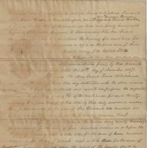 1837 performance bond submitted by James Whitehead & James Berry