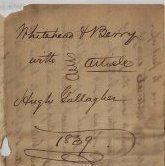 1839 contract for Hugh Gallagher to build courthouse cupola