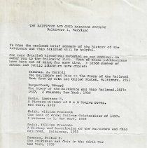 "A Brief History of the B & O Railroad" (ca. 1950)