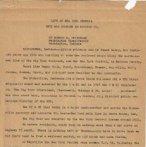 Article about the New York Central Railroad Co. in Daviess County