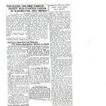 Don Cosby's "Tod Hunter Sloan (Jockey)" file