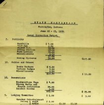 1939 Indiana Christian Endeavor Convention held in Washington