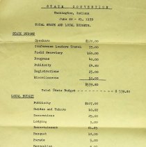 1939 Indiana Christian Endeavor Convention held in Washington