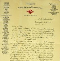 1939 Indiana Christian Endeavor Convention held in Washington