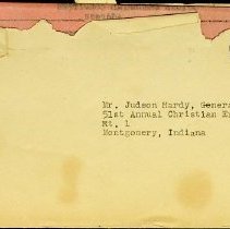 1939 Indiana Christian Endeavor Convention held in Washington