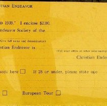 1939 Indiana Christian Endeavor Convention held in Washington