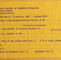 1939 Indiana Christian Endeavor Convention held in Washington