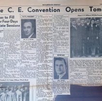 1939 Indiana Christian Endeavor Convention held in Washington