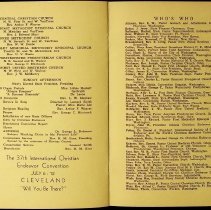 1939 Indiana Christian Endeavor Convention held in Washington