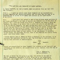 1876 will of James Campbell (1806-1876)