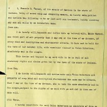 1925 will of Dr. Francis M. Harned