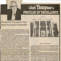 Article about the Daviess County Hospital (ca. 1990)