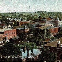 "Bird's View of Washington Ind." (ca. 1900-1908)