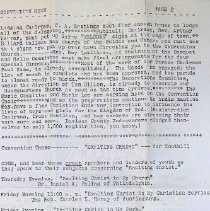 1939 Indiana Christian Endeavor Convention Held in Washington