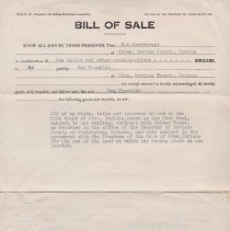 1947 Odon Oval Bill of Sale
