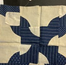 Drunkard's path quilt block