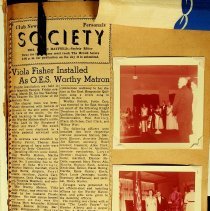 1955-1956 scrapbook for Order of Eastern Star in Washington