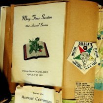 1955-1956 scrapbook for Order of Eastern Star in Washington
