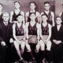 1920-1921 basketball team at Washington High School
