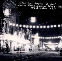 1910 electric light display on Main Street in Washington