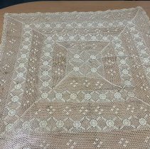 Crocheted table cloth