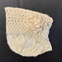 Charity Waggoner's infant bonnet (ca. 1897)