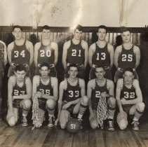 1951 Elnora High School boys basketball team