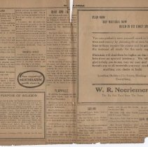 1923 Odon Journal newspaper (top of page four)