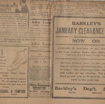 1923 Odon Journal newspaper (bottom of pages four)