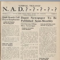 Volume 1 of "Burst and Duds" newspapers (1943-1944)