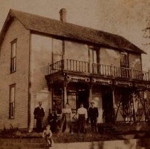 Home of John Caress in Elnora (ca. 1905-1915)