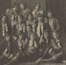 1925-1926 girls basketball team at Odon-Madison High School