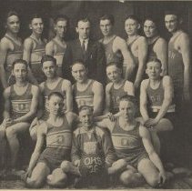 1925-1926 boys basketball team at Odon-Madison High School