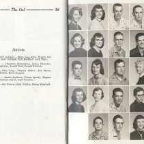 "The Owl" (1956) Elnora High School yearbook
