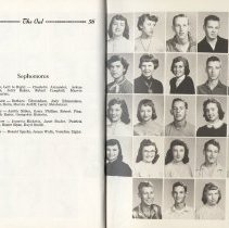 "The Owl" (1956) Elnora High School yearbook