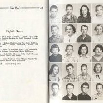 "The Owl" (1956) Elnora High School yearbook