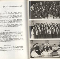 "The Owl" (1956) Elnora High School yearbook