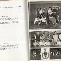 "The Owl" (1956) Elnora High School yearbook