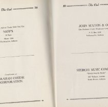 "The Owl" (1956) Elnora High School yearbook