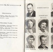 "The Owl" (1956) Elnora High School yearbook