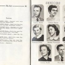 "The Owl" (1956) Elnora High School yearbook