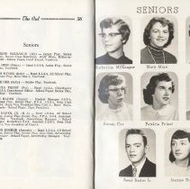"The Owl" (1956) Elnora High School yearbook