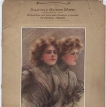 1910 calendar promoting Plainville Machine Works in Plainville