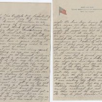 1918 letter from Leonard Wilson stationed in Vermont during WW I
