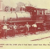 Engine 401 after being raised & refurbished (ca. 1913-1914)