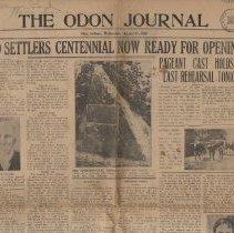 August 21, 1935 Odon Journal newspaper
