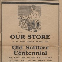 1935 ad for Quality Grocery Store in Odon
